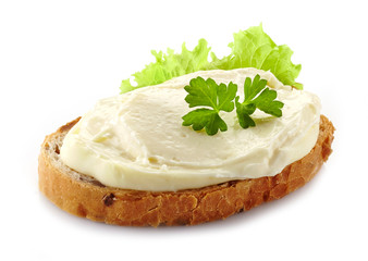bread with cream cheese