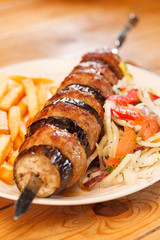 kebab on skewers