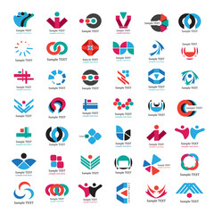 Unusual Icons Set - Isolated On White Background