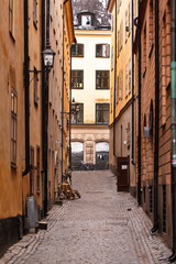 Fototapeta na wymiar street in the Stockholm