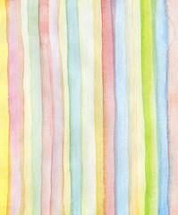 Naklejka premium Abstract strips watercolor painted background