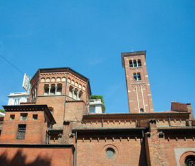 Fototapeta na wymiar San Babila Church (1095), Milan, Italy