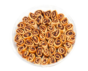 Sweet biscuits in a box