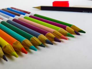 Material escolar lapis de cor