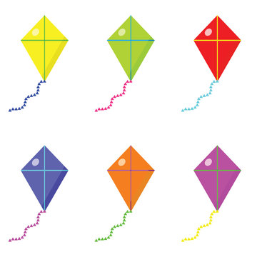 Different colored Kite samples
