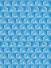 Geometric background with blue cubes