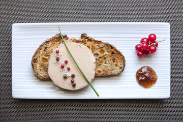 Foie gras sur Plateau