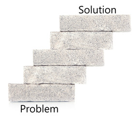 Building blocks isolated on white