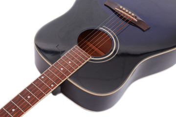 Fototapeta na wymiar Acoustic guitar isolated on white