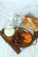 Conceptual photo of Ramadan table