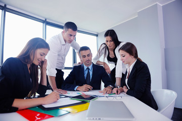 business people group in a meeting at office