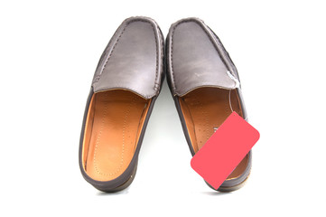 brown slip-on casual shoes