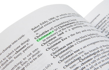 christmas in  dictionary