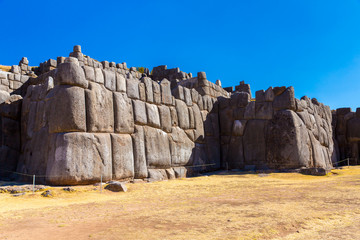 Inca Wall in SAQSAYWAMAN, Peru, South America.