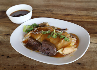 Rice with roast duck