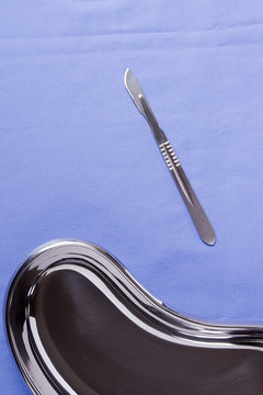Surgical scalpel and bowl