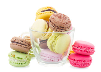 cup  full of macaroons