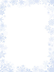 Blueish Christmas card frame and background