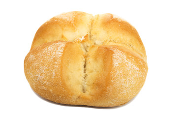 bun for the hot dog on a white background