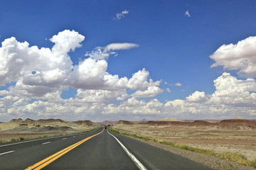 the painted desert road, Arizona