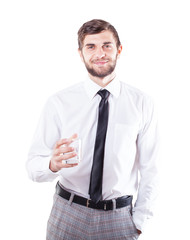 Man with a glass