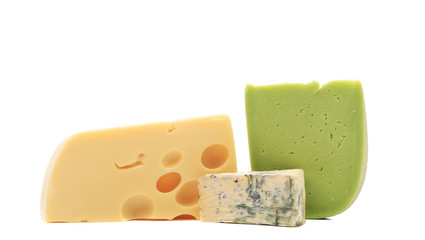 Various types of cheese composition.