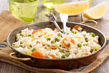 Rice with vegetables