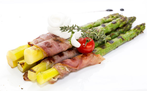 asparagus and bacon grilled