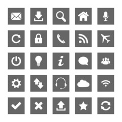 Grey Web icons