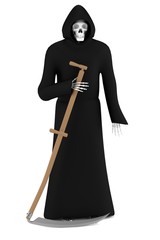 realistic 3d render of grim reaper
