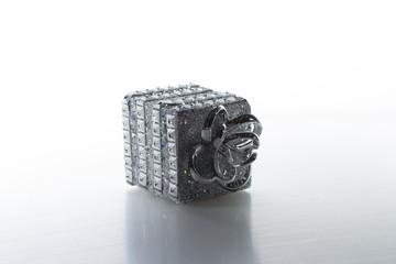 Silver gift box