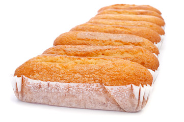 magdalenas largas, typical spanish plain muffins