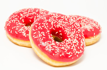 Donuts isolated on a white