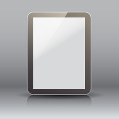 Tablet pc computer isolated. Vector