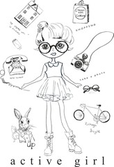 Active girl