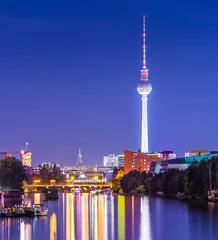 Tuinposter Berlin, Germany Spree River skyline © SeanPavonePhoto