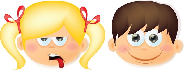 Симпатичные карикатуры дети