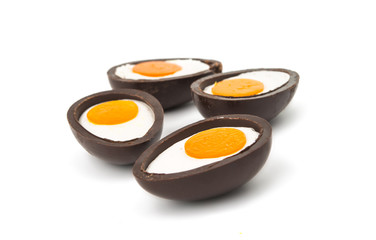 chocolate egg isolated