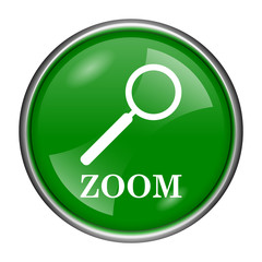 Zoom with loupe icon