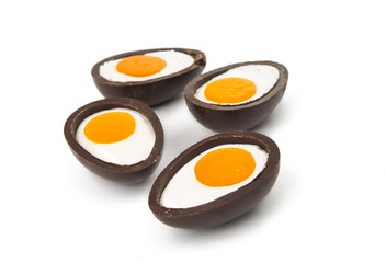 chocolate egg isolated