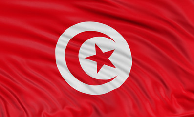 3D Tunisian flag