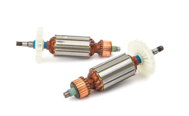 Electric motor rotor isolated