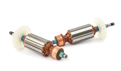 Electric motor rotor isolated