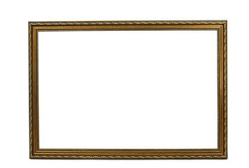 Vintage picture frame isolated