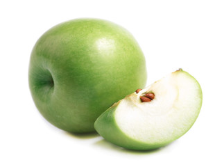 Ripe green apple.