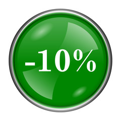 10 percent discount icon
