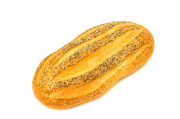 Fresh sweet white bread isolated