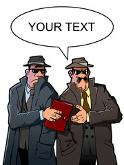 Two spies get information