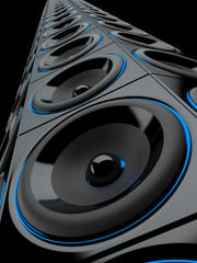 Bass Tower - Lautsprecherboxen © styleuneed