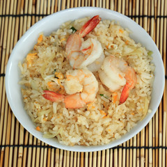 stir fried rice with shrimp